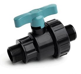 Кран шаровый НР 3/4" х НР 1/2" Spektr